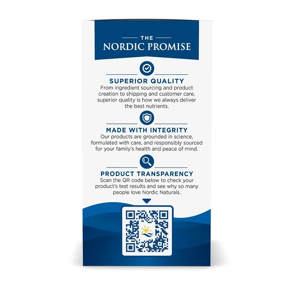 Thumbnail: Nordic Naturals Vitamin B Complex side label
