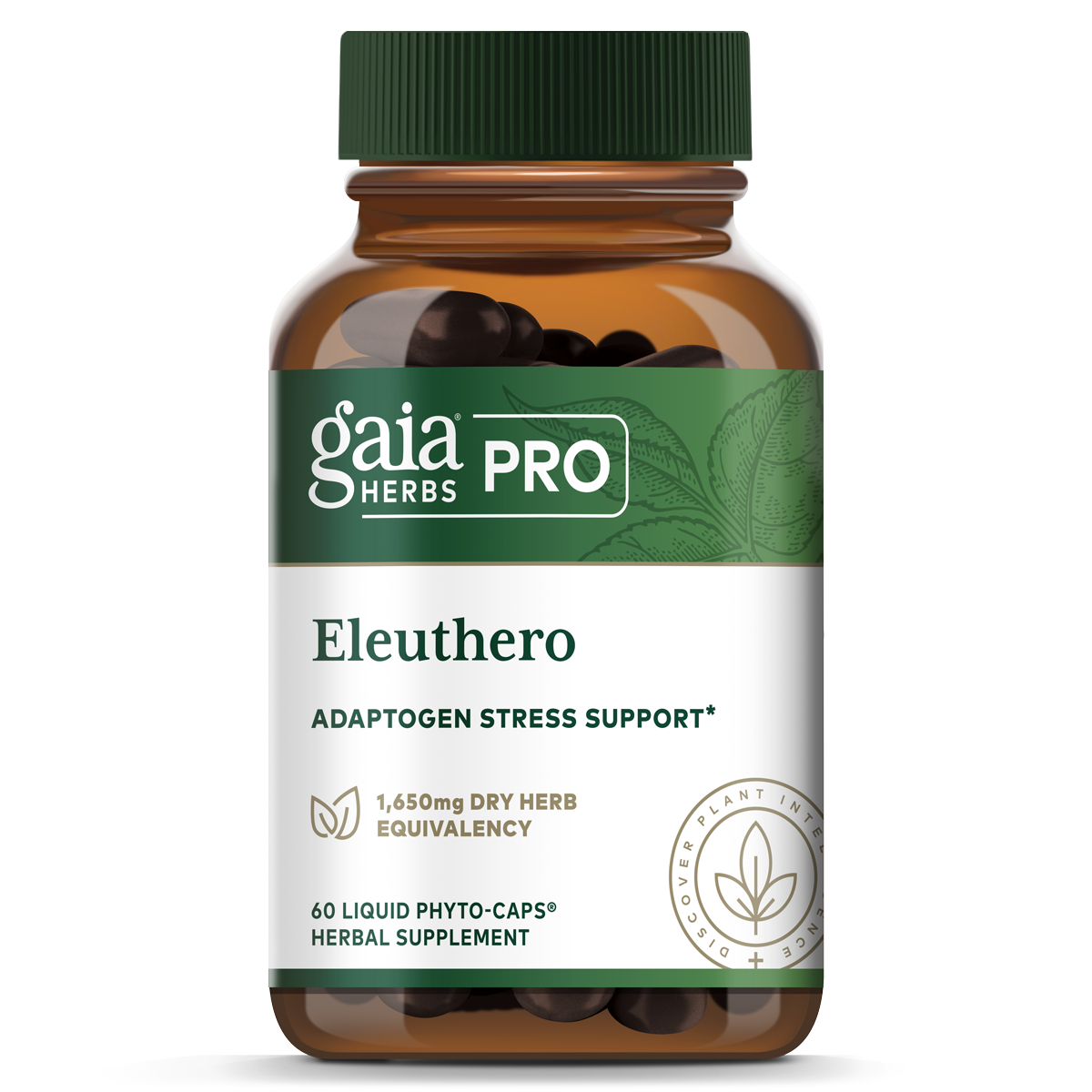 Gaia Herbs Eleuthero front label