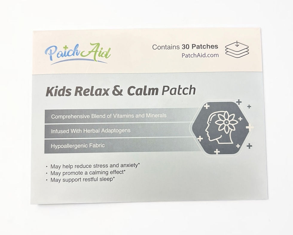 PatchAid Kids Relax & Calm Patch front label