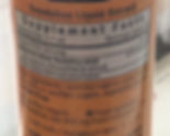 Dandelion supplement fact panel