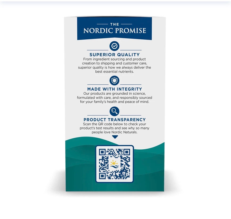 Nordic Naturals Probiotic Immune Health side label