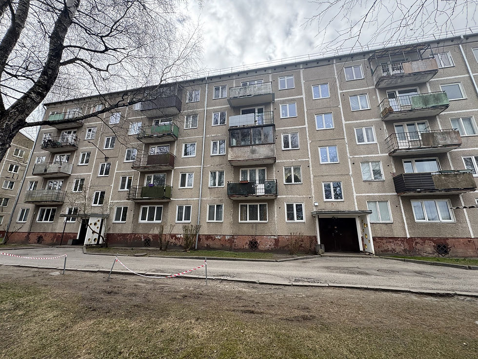 Malienas iela 64, daudzdzīvokļu mājas fasāde un cokols