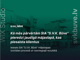 Mājaslapas izstrāde būvniecības uzņēmumam