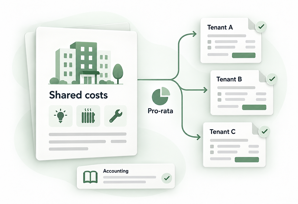 Allocate shared and common-area costs