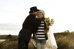Grungy Bride and Groom