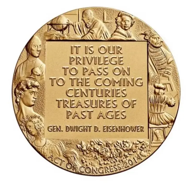 Thumbnail: Monuments Men Congressional Gold Medal (Replica)