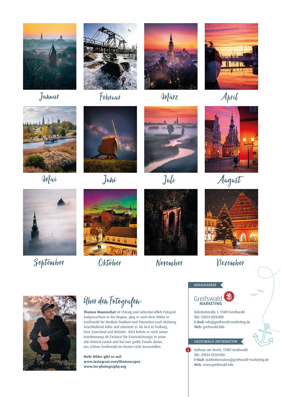 Thumbnail: Greifswald Kalender 2026 (A2-Hochformat)