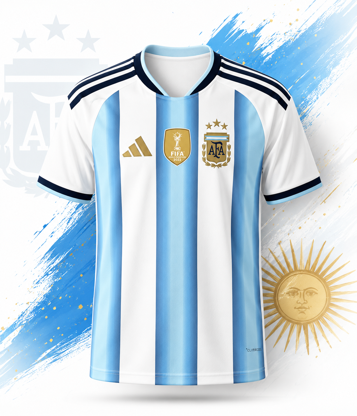 Argentina's World Cup victory with the Argentina Home Jersey 2022/23 Champions Edition