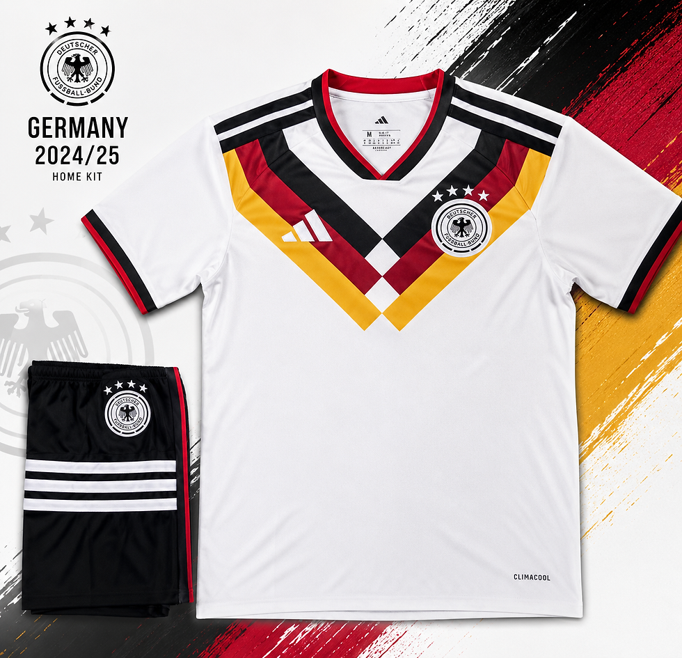 Thumbnail: Germany 2024/25 DFB Classic Home Football Jersey & Shorts Set