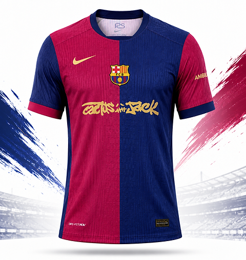 Cactus Jack Barcelona サッカーボール FC Barcelona x Cactus Jack Special Edition Jersey | jerseyone
