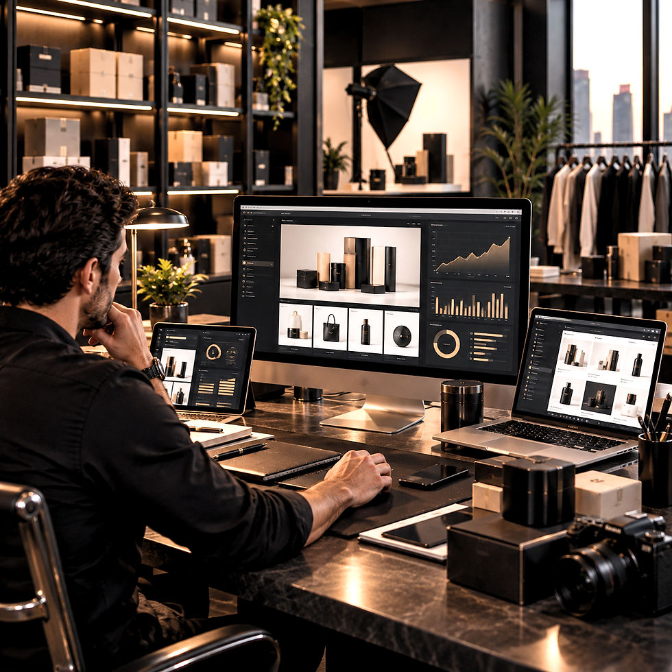 Ecommerce business development and online product growth