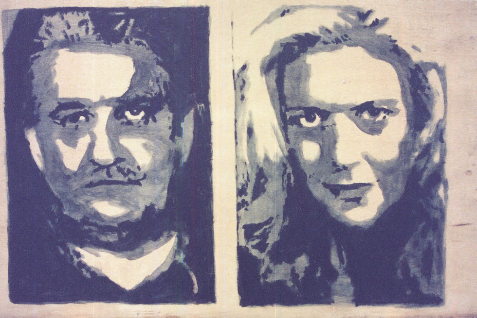 Billy Butt och blond kvinna