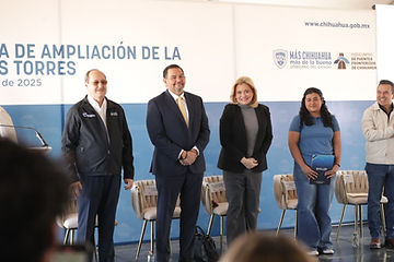 Acompaña Cruz Pérez a Maru Campos en la inauguración de la avenida De Las Torres en Juárez