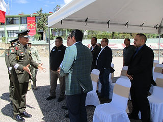 Asiste Fiscal de Distrito Zona Sur a toma de protesta de Comandante Interino del 76 Batallón de Infantería
