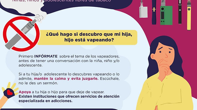 Qu hago si descubro que mi hija o mi hijo estn vapeando?