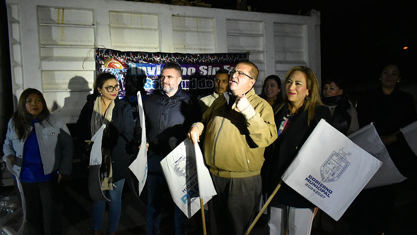 arranca alcalde entrega emergente de 30 toneladas de lena ante el descenso de temperaturas