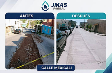 Repara JMAS tramo de la calle Mexicali en la colonia El Progreso