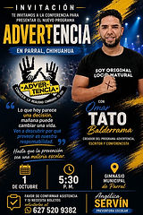 Invitan a conferencia para presentar el nuevo programa “Advertencia” en Parral