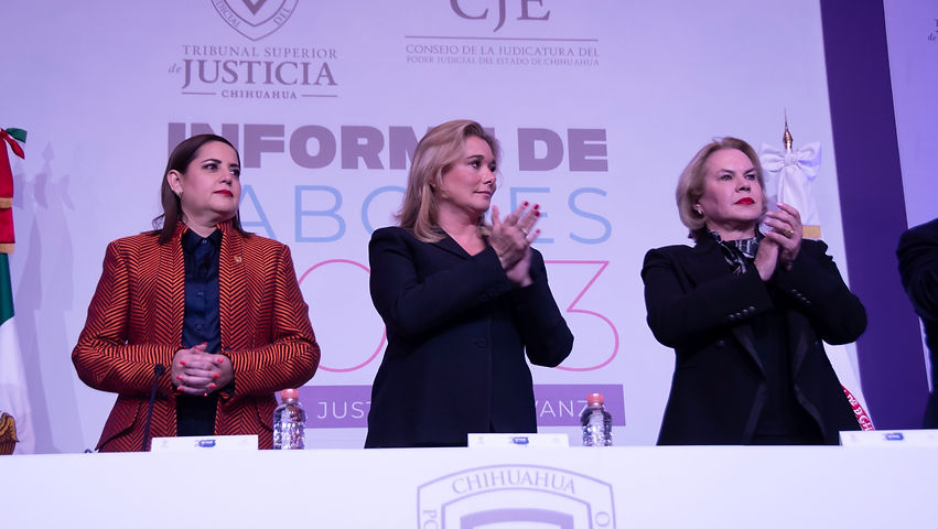 Los resultados son producto del esfuerzo compartido con todas y todos los integrantes del Poder Judicial: Myriam Hernández