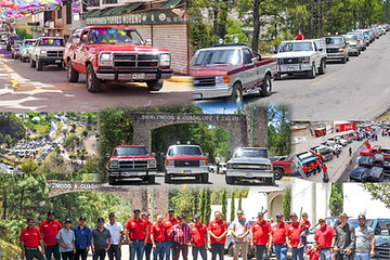 El Club Clásicas de Guadalupe y Calvo realiza exhibición de camionetas clásicas