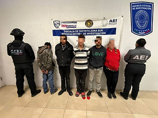 Cinco detenidos y droga asegurada tras cateo en la colonia Juárez