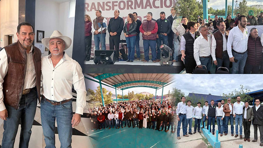 El Dr. José Nochebuena fortalece respaldos para Cruz Pérez Cuéllar durante gira por Parral