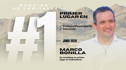 Se mantiene Marco Bonilla como el alcalde mejor evaluado de las capitales del país