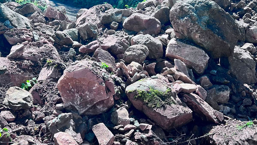 se desgaja cerro en la seccion de dolores guadalupe y calvo