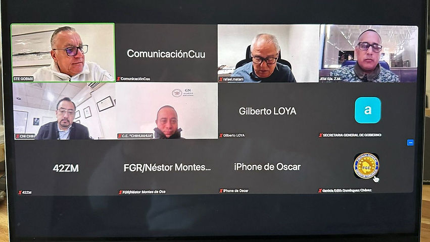 Supervisan autoridades de manera virtual resultados de seguridad en el estado
