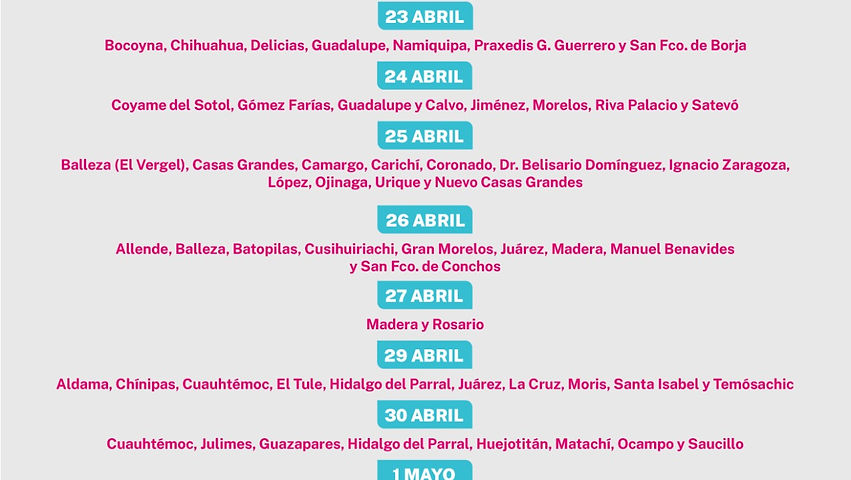 Anuncian calendario de entrega de programas alimentarios para adultos mayores y personas con discapacidad