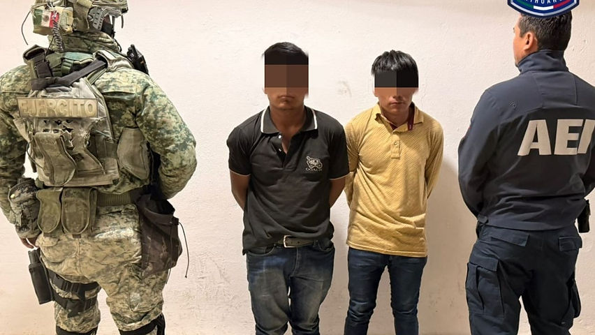 detienen a dos hombres armados durante operativo en guadalupe y calvo