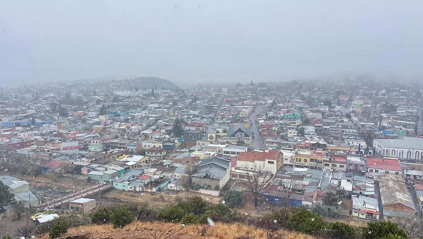 Suman siete municipios con presencia de nieve en el estado; Protección Civil mantiene alerta por bajas temperaturas