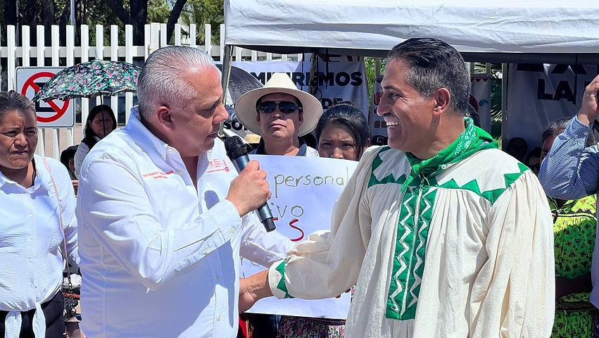 Eduardo Zendejas respalda a manifestantes de educación indígenas