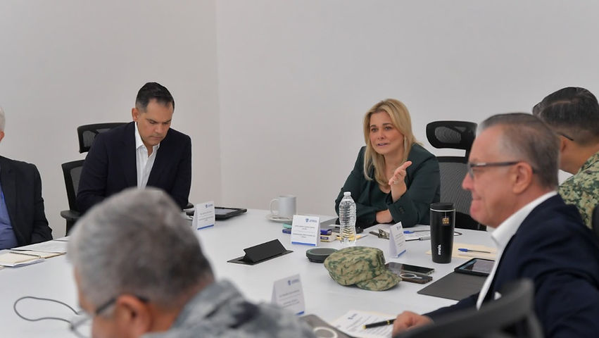 Maru Campos preside Mesa de Seguridad en la ciudad de Cuauhtémoc