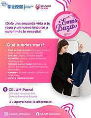 Realizará CEJUM Parral ‘Empobazar’ en apoyo a mujeres víctimas de violencia