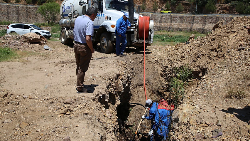 supervisa director de la junta de aguas la atencion de desperfectos en varios sectores