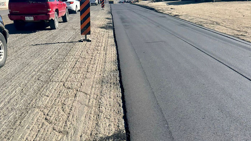 avanzan los trabajos de recarpeteo en la avenida ninos heroes