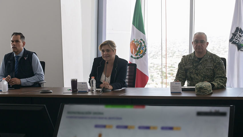 Encabeza Maru Campos primera Mesa de Seguridad en la Torre Centinela de Juárez