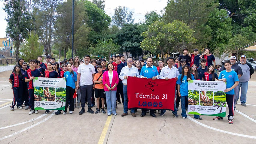 alcalde arranca el programa limpiando tu ciudad con estudiantes de la tecnica 31