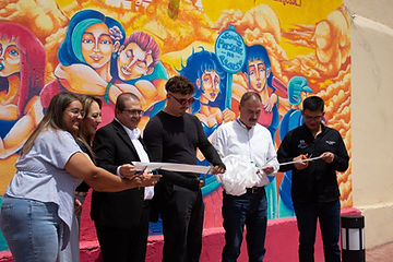 ¡Es bellísimo! Inauguran mural “El Futuro Es Hoy” en el Corredor Turístico
