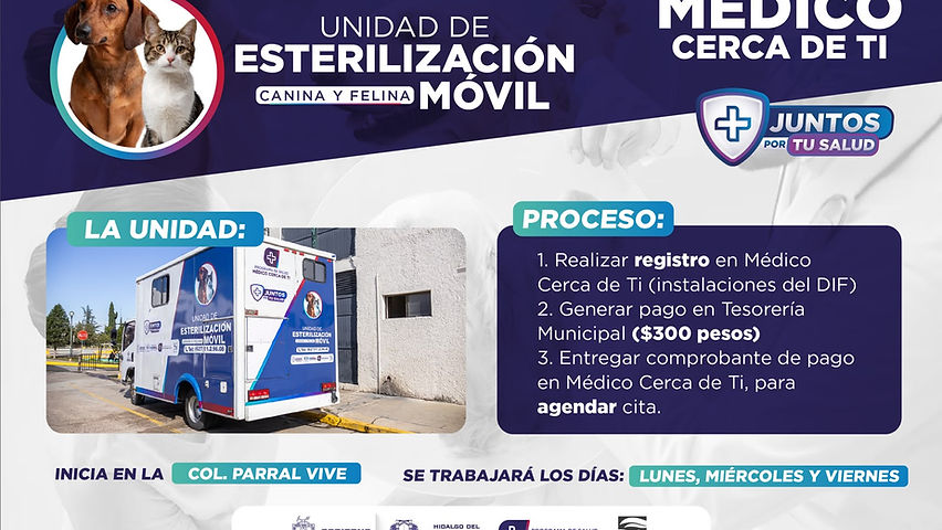 atencion vecinos de parral vive cabadena y santa elena se convoca a la jornada de esterilizacion canina y felina