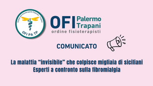 locandina comunicato OFI PaTp su evento fibromialgia