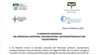 VI Giornata Nazionale del Personale Sanitario – Comunicato congiunto degli Ordini delle Professioni Sanitarie di Palermo – 20 febbraio