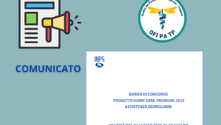 L’Ordine dei Fisioterapisti di Palermo e Trapani informa: pubblicato il nuovo Bando INPS “Home Care Premium 2025”