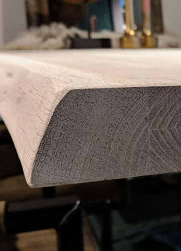 Natural tree-line table edge.