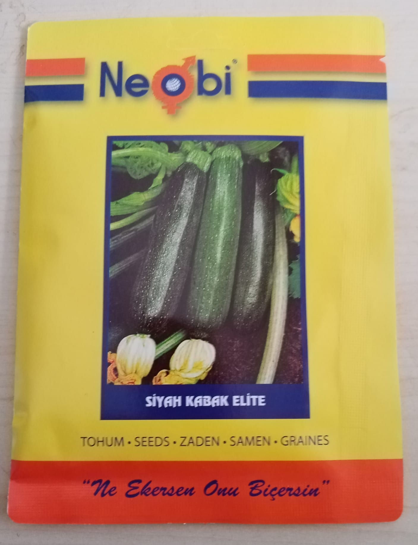 Neobi Siyah Kabak Elite Tohumu – Black Zucchini Elite 10 Gr
