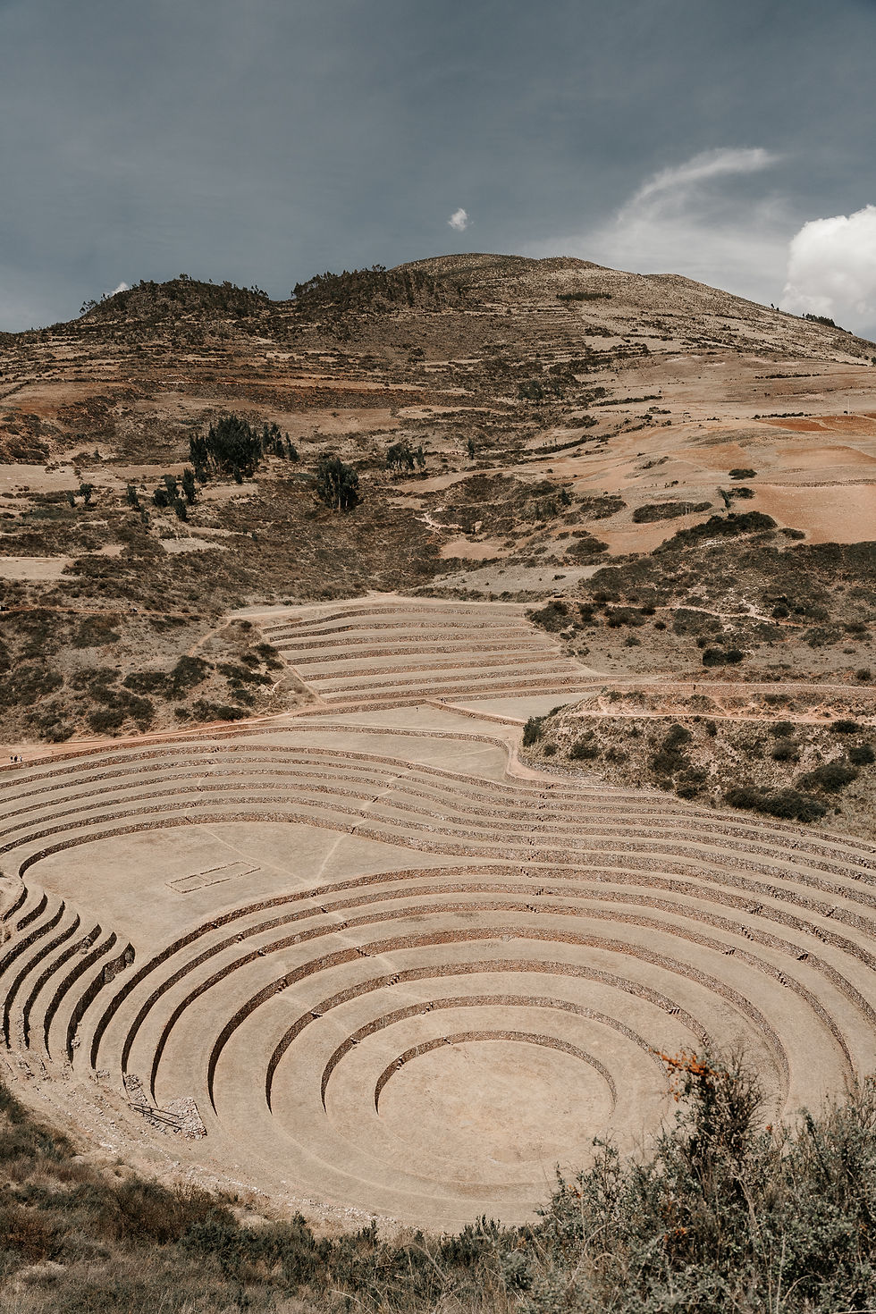 plataformas circulares com microclimas no Vale Sagrado, Peru