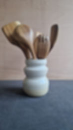 Thumbnail: Curvy White Utensil Holder