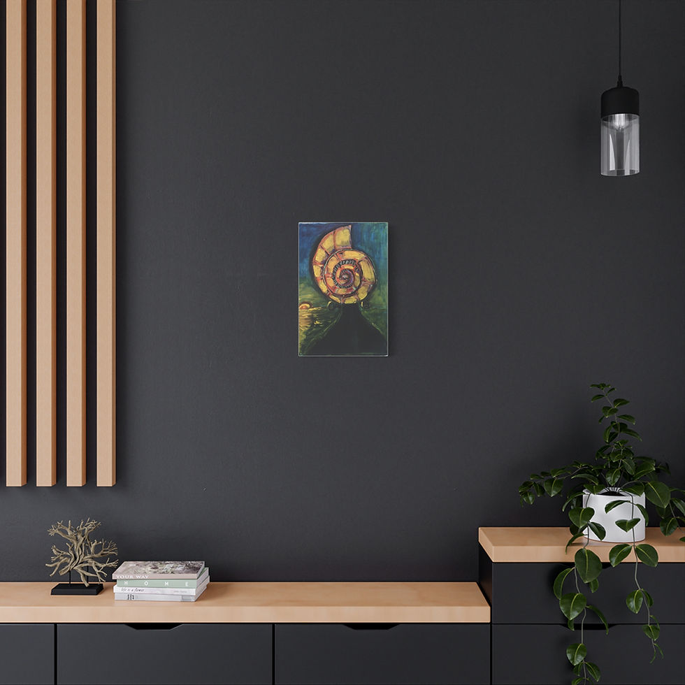 Thumbnail: Spiral of Ancestral Connections - Print on Canvas Art 