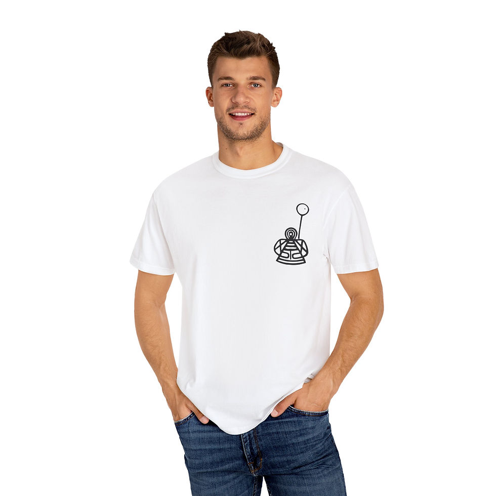 Thumbnail: Island Rebel Indigenous Caribbean Unisex Garment-Dyed T-shirt